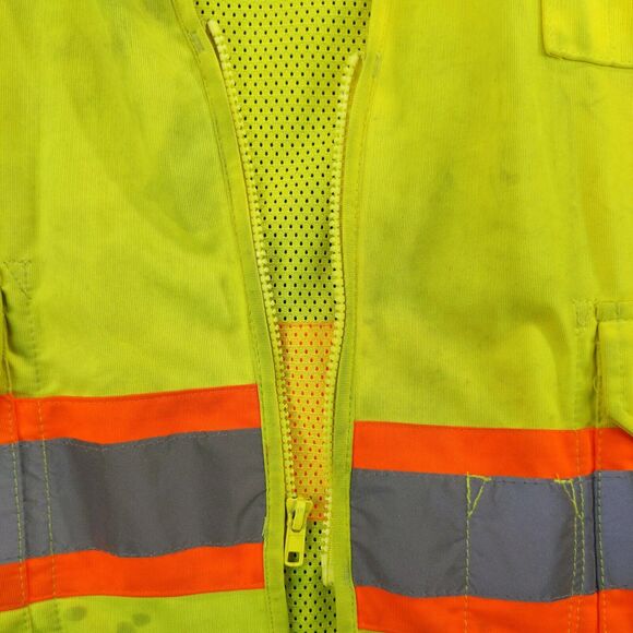Radians Class 2 Level 2 Reflective Vest Mens Size 2X Green SV6G - Picture 9 of 13
